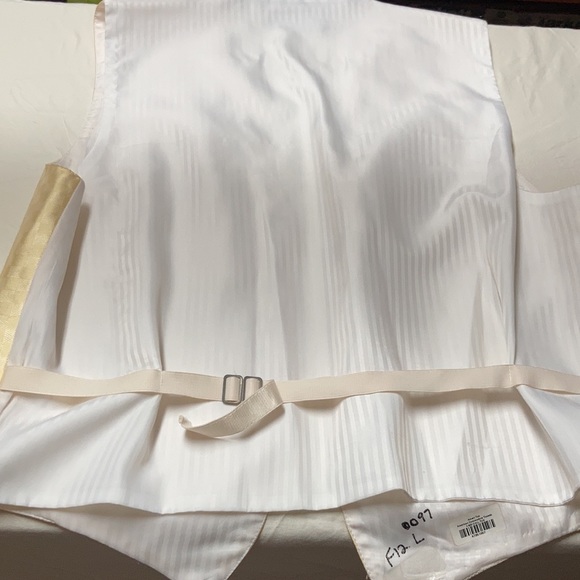 EUC Andrew Fezza yellow satin 5 button vest - Picture 13 of 14